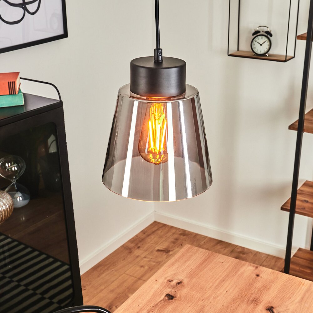 Angelshaug Hängeleuchte Schwarz, 1-flammig main product photo