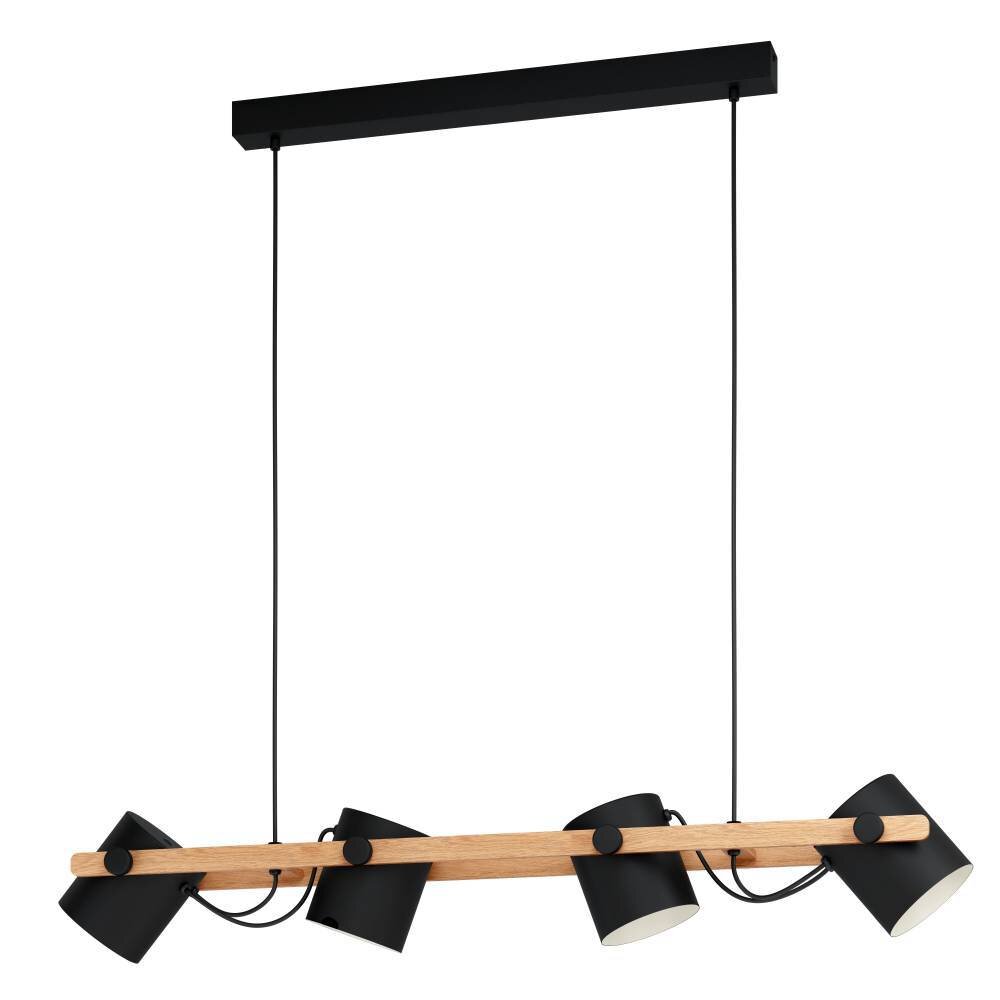 Eglo Leuchten HORNWOOD Pendelleuchte Cremefarben, Schwarz, 4-flammig main product photo