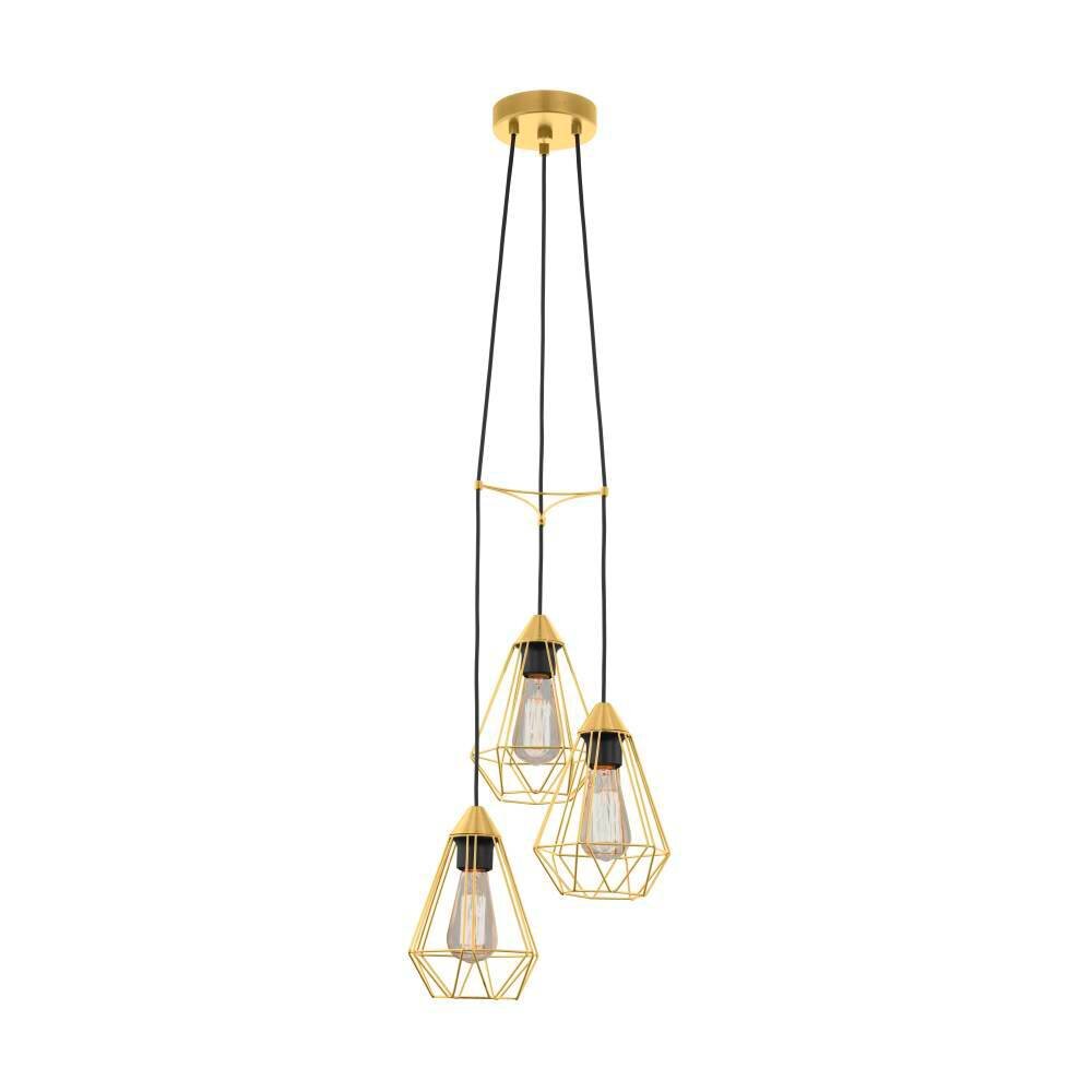 Eglo Leuchten TARBES Pendelleuchte Messing, 3-flammig main product photo