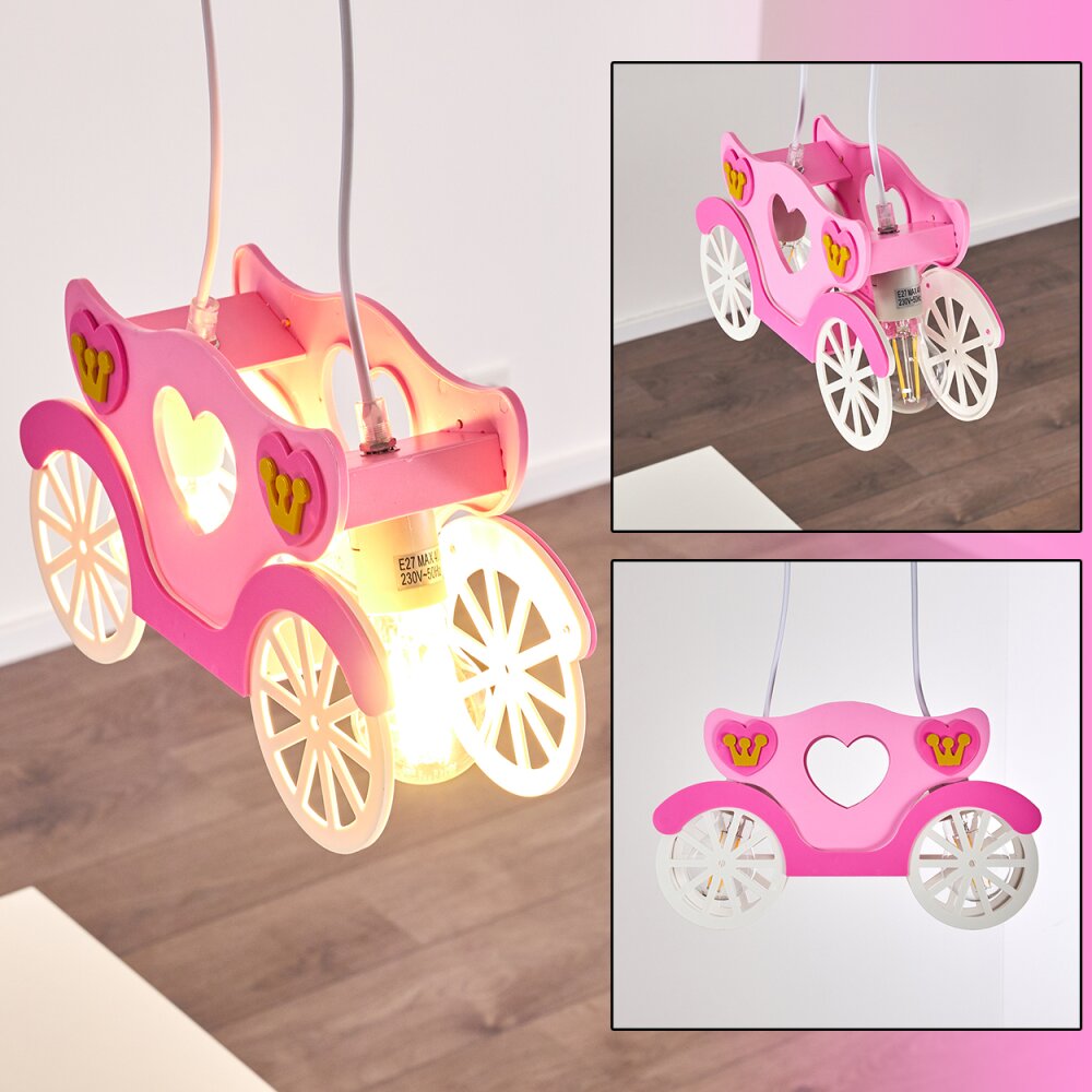 Srono Pendelleuchte Pink, 2-flammig main product photo