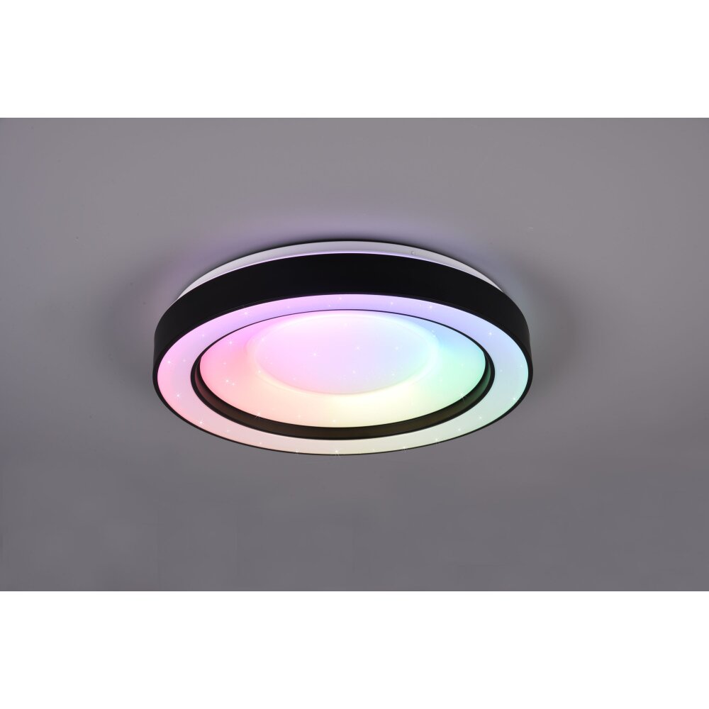 Reality Arco Deckenleuchte LED Schwarz, 1-flammig, Fernbedienung, Farbwechsler main product photo