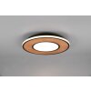 Trio Leuchten Deacon Deckenleuchte LED Braun, 1-flammig