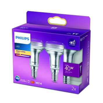 Philips 2er Set LED E14 2,8 Watt 2700 Kelvin 210 Lumen