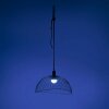 Leuchten Direkt DAVID Pendelleuchte LED Schwarz, 1-flammig, Fernbedienung, Farbwechsler
