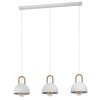 Eglo Leuchten CALMANERA Pendelleuchte Messing, Weiß, 3-flammig