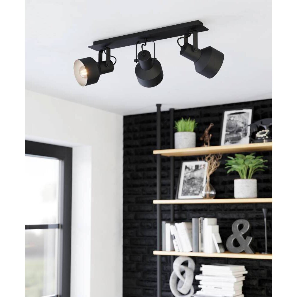 Eglo Leuchten CASIBARE Deckenleuchte Schwarz, 3-flammig main product photo