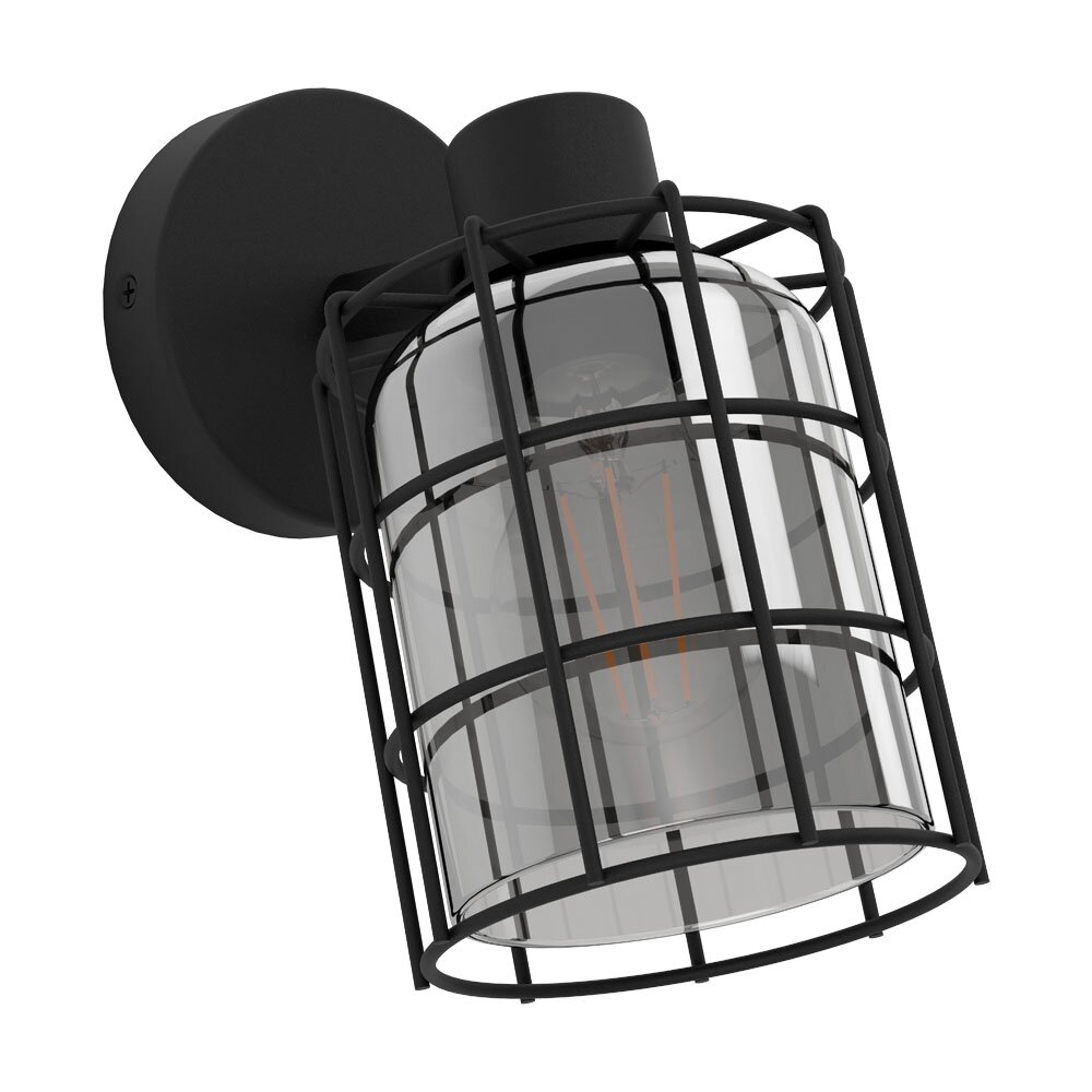Eglo Leuchten CONSACA Wandleuchte Schwarz, 1-flammig main product photo