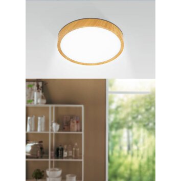 Eglo Leuchten MUSURITA Deckenleuchte LED Holzoptik, 1-flammig Eglo Leuchten MUSURITA Deckenleuchte LED Holzoptik, 1-flammig