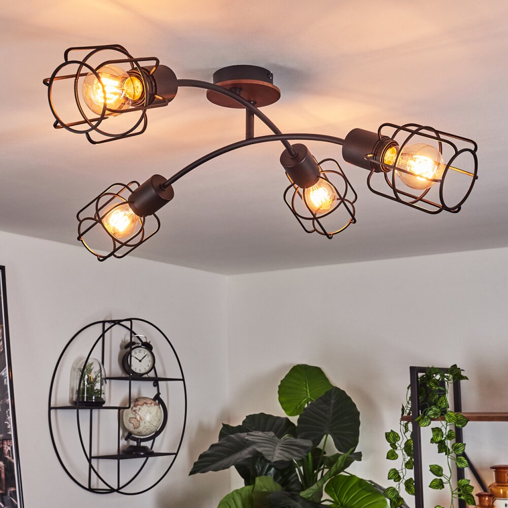 Loedingen Deckenleuchte Naturfarben, Schwarz, 4-flammig main product photo