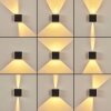 Strandaa Wandleuchte LED Schwarz, 2-flammig