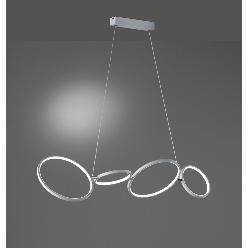 Trio Leuchten Rondo Pendelleuchte LED Silber, 1-flammig main product photo