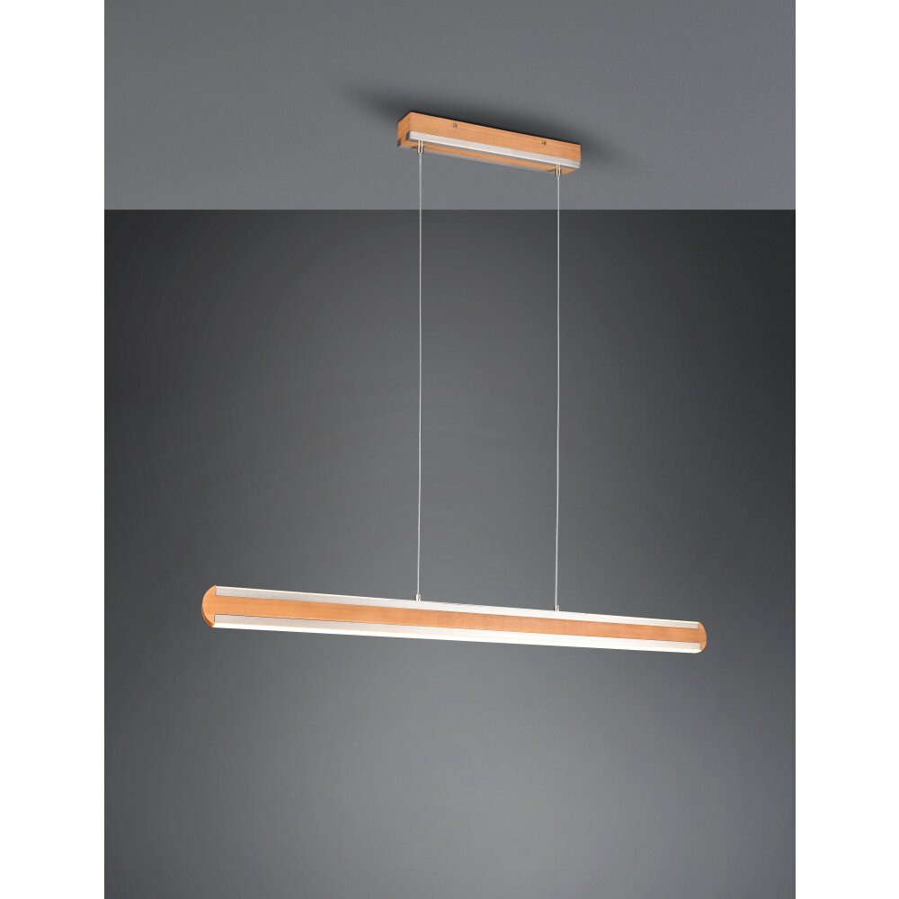 Trio Leuchten Deacon Pendelleuchte LED Braun, 1-flammig main product photo