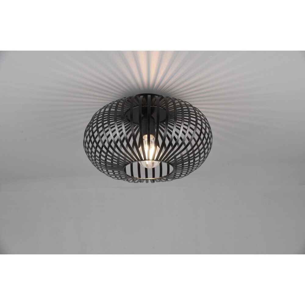 Trio Leuchten Johann Deckenleuchte Schwarz, 1-flammig main product photo