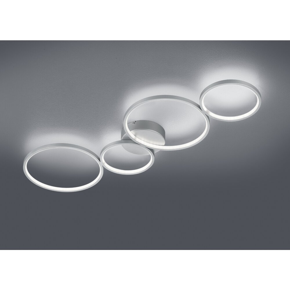 Trio Leuchten Rondo Deckenleuchte LED Silber, 1-flammig main product photo