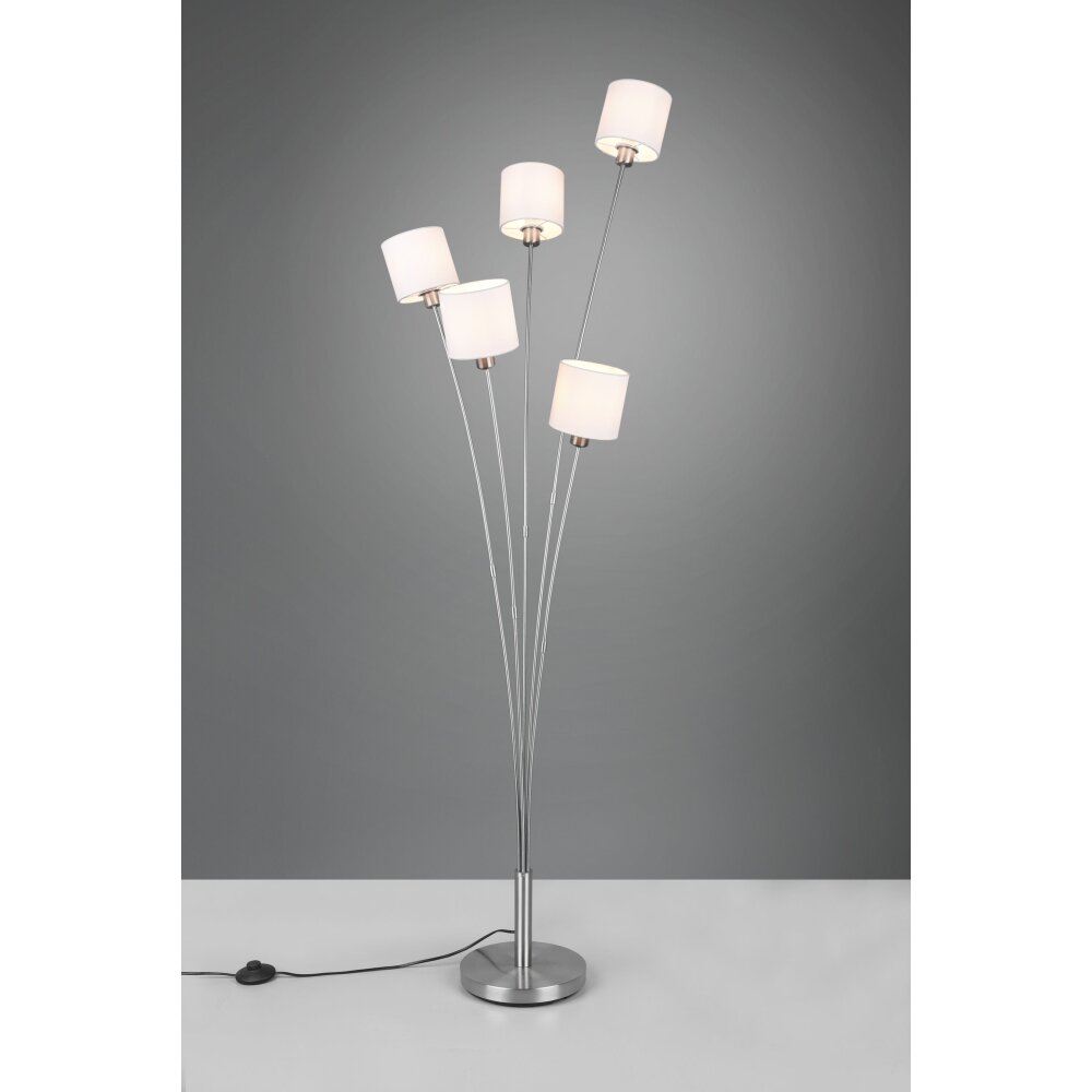 Reality Tommy Stehleuchte Nickel-Matt, 5-flammig main product photo