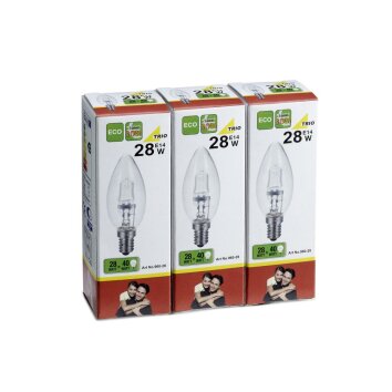 Trio Leuchten 3er Set E14 28 Watt 2800 Kelvin 370 Lumen