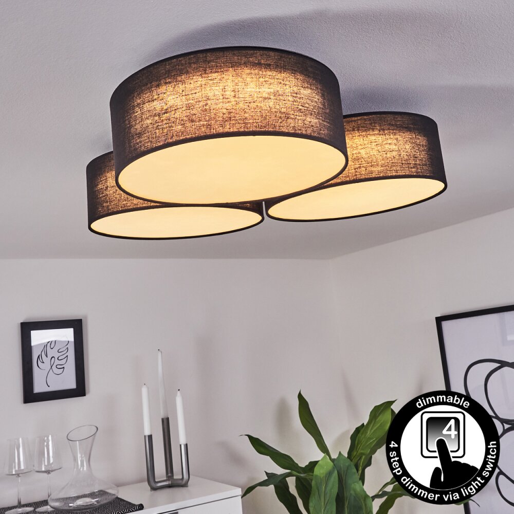 Purus Deckenleuchte LED Schwarz, 1-flammig main product photo