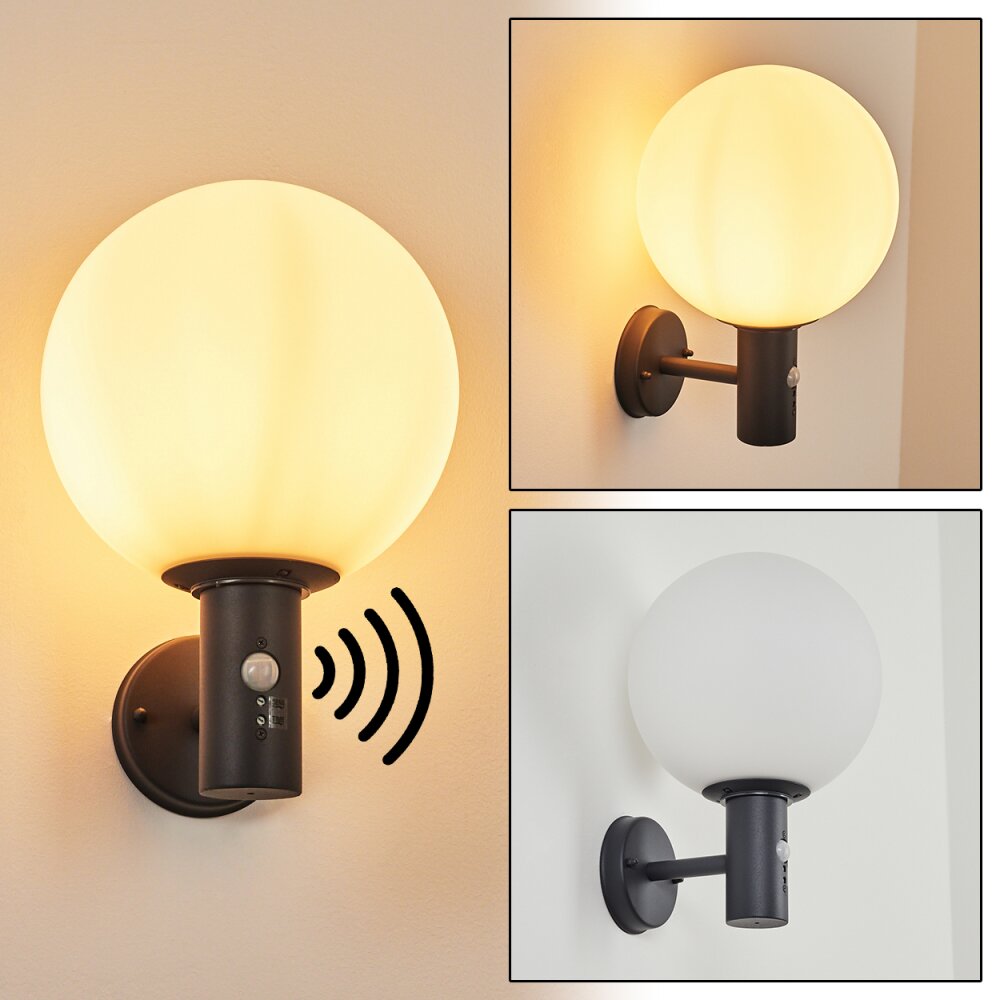 Bubodefo Außenwandleuchte Anthrazit, 1-flammig, Bewegungsmelder main product photo