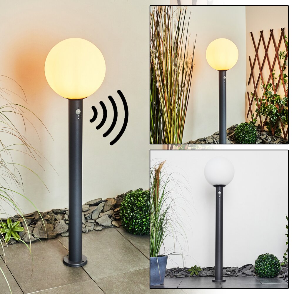 Bubodefo Wegeleuchte Anthrazit, 1-flammig, Bewegungsmelder main product photo