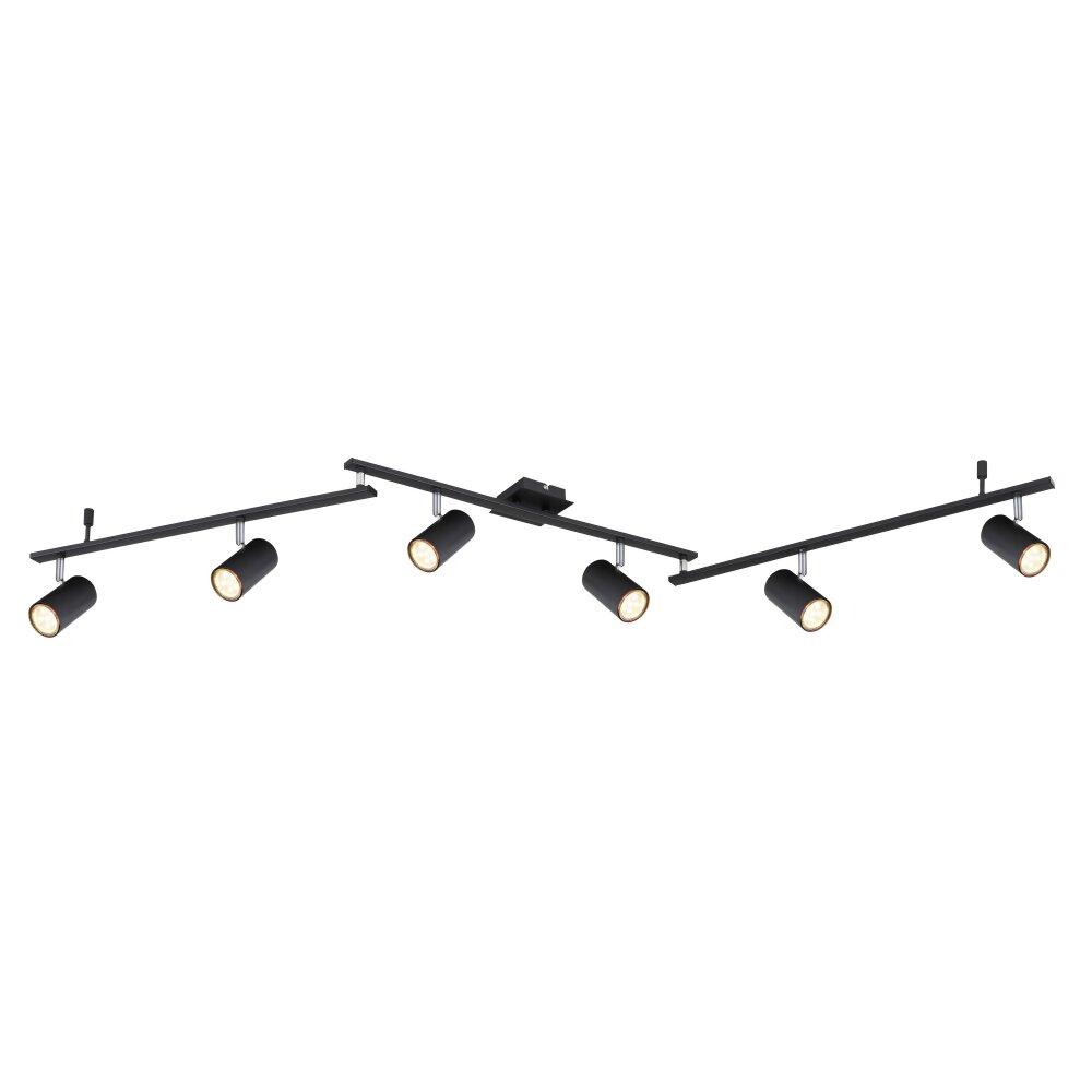 Globo ROBBY Deckenleuchte Schwarz, 6-flammig main product photo