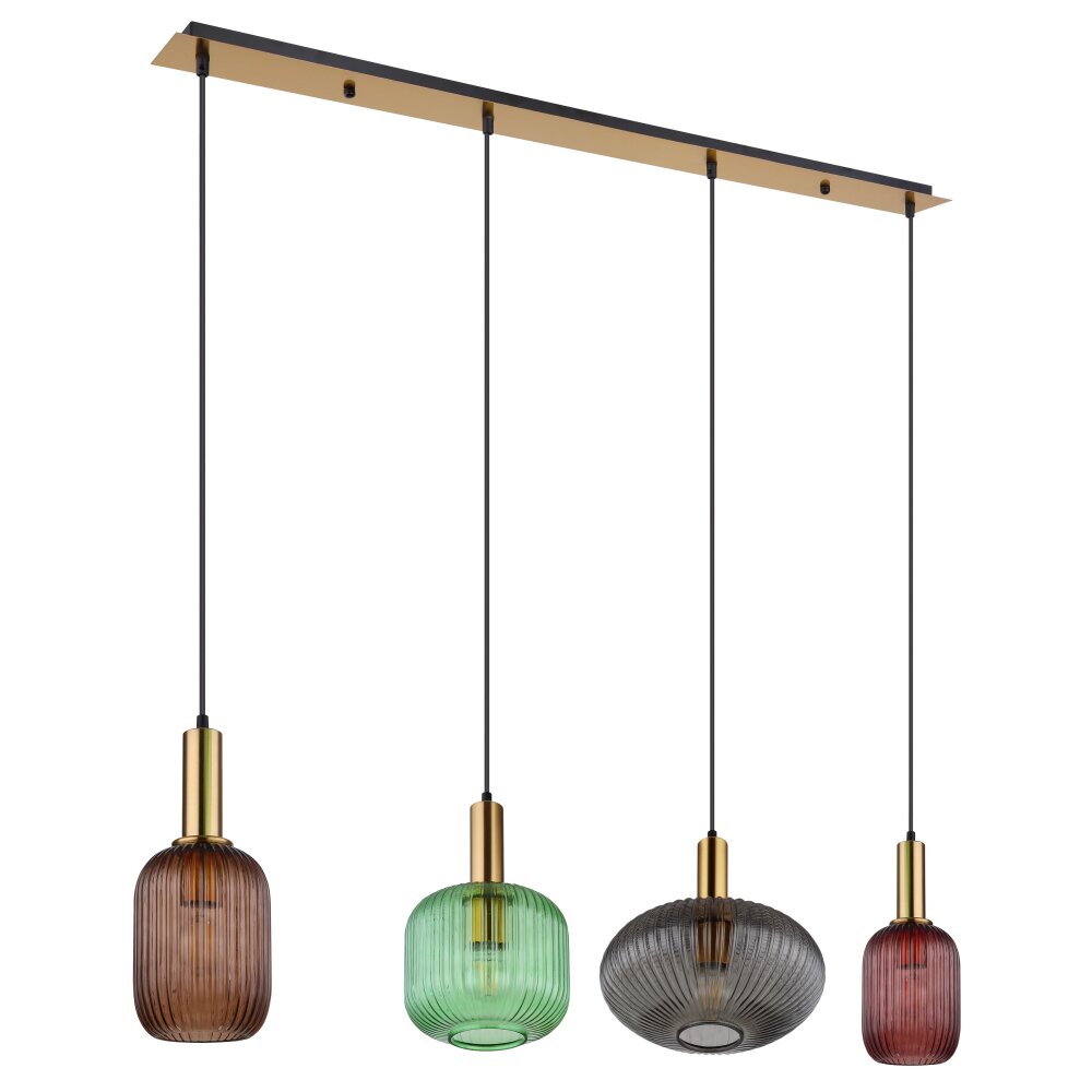 Globo NORMY Pendelleuchte Messing, 4-flammig