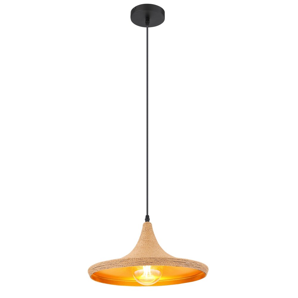 Globo LUDMILLA Hängeleuchte Schwarz, 1-flammig main product photo