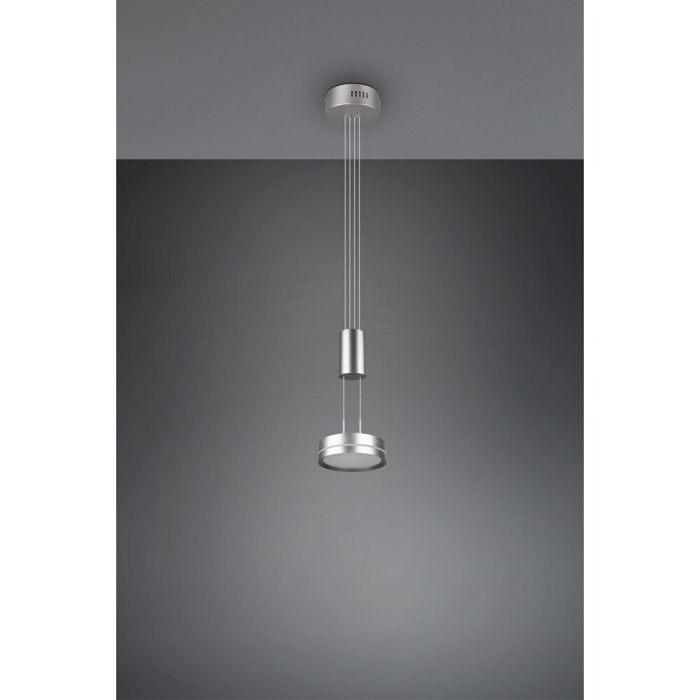 Trio Leuchten Franklin Pendelleuchte LED Nickel-Matt, 1-flammig