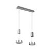 Trio Leuchten Franklin Pendelleuchte LED Nickel-Matt, 2-flammig