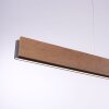 Paul Neuhaus PALMA Pendelleuchte LED Grau, Holz hell, 2-flammig, Fernbedienung