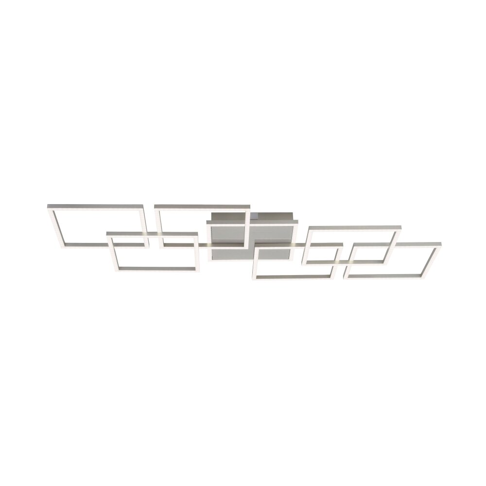 Paul Neuhaus Q-INIGO Deckenleuchte LED Stahl gebürstet, 7-flammig, Fernbedienung main product photo