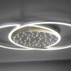 Paul Neuhaus YUKI Deckenleuchte LED Stahl gebürstet, 3-flammig, Fernbedienung