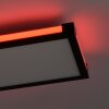 Leuchten Direkt MARIO Deckenleuchte LED Schwarz, 1-flammig, Fernbedienung, Farbwechsler