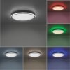 Leuchten Direkt GALACTICA Deckenleuchte LED Weiß, 1-flammig, Fernbedienung, Farbwechsler
