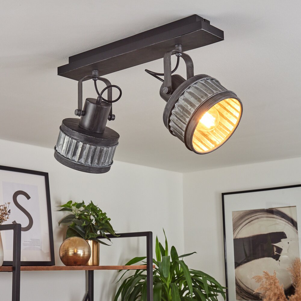 Holsa Deckenleuchte Schwarz, 2-flammig main product photo