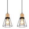 Globo HELENE Pendelleuchte Schwarz, 4-flammig