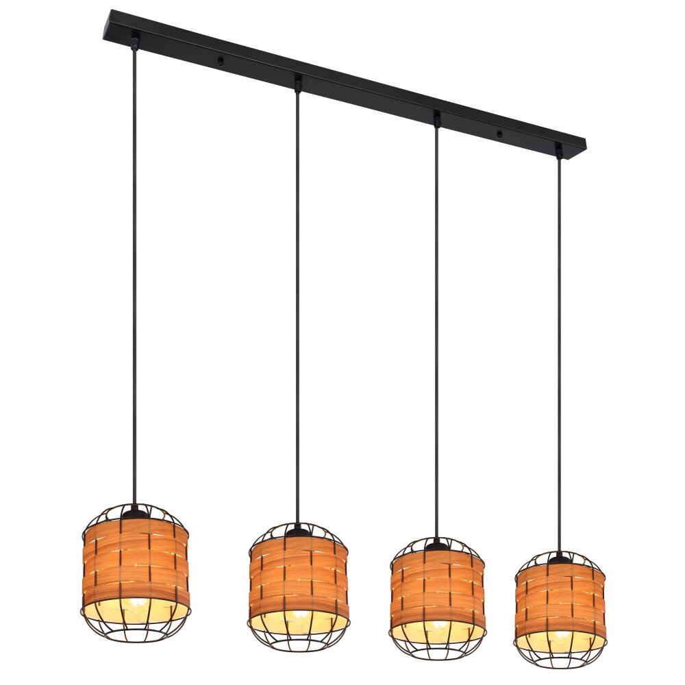 Globo ELMAR Hängeleuchte Schwarz, 4-flammig main product photo