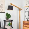 Tatodere Bogenstehlampe Holz dunkel, Schwarz, 1-flammig