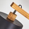 Tatodere Bogenstehlampe Holz dunkel, Schwarz, 1-flammig