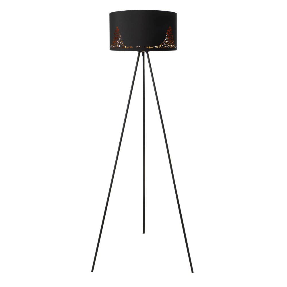 Globo INGEBORG Stehleuchte Schwarz, 1-flammig main product photo