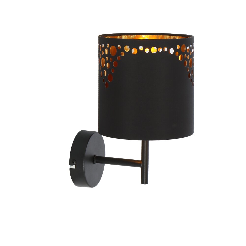 Globo INGEBORG Wandleuchte Schwarz, 1-flammig main product photo