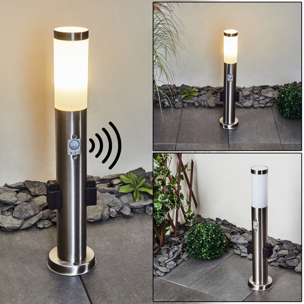Gaborone Wegeleuchte LED Nickel-Matt, 1-flammig, Bewegungsmelder main product photo