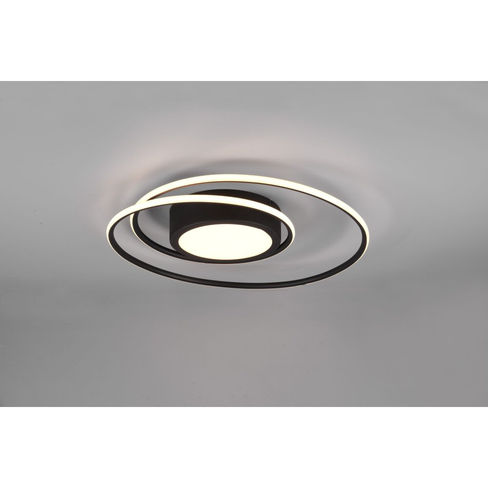 Trio Leuchten Yava Deckenleuchte LED Schwarz, 1-flammig, Fernbedienung main product photo