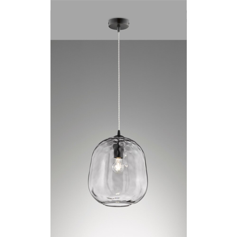 Fischer & Honsel Bretagne Pendelleuchte Schwarz, 1-flammig main product photo