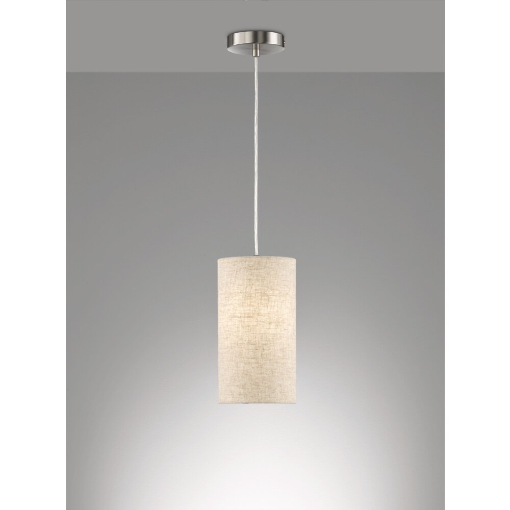 Fischer & Honsel Thor Pendelleuchte Nickel-Matt, 1-flammig main product photo