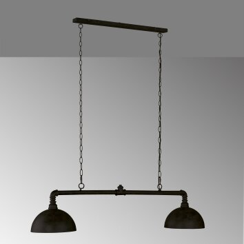Fischer & Honsel Leitung Pendelleuchte Schwarz, 2-flammig Fischer & Honsel Leitung Pendelleuchte Schwarz, 2-flammig