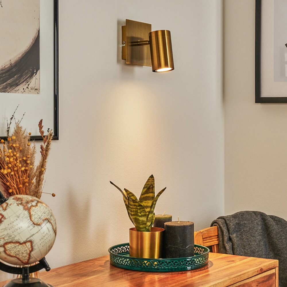 Zuoz Wandleuchte Altmessing, 1-flammig main product photo