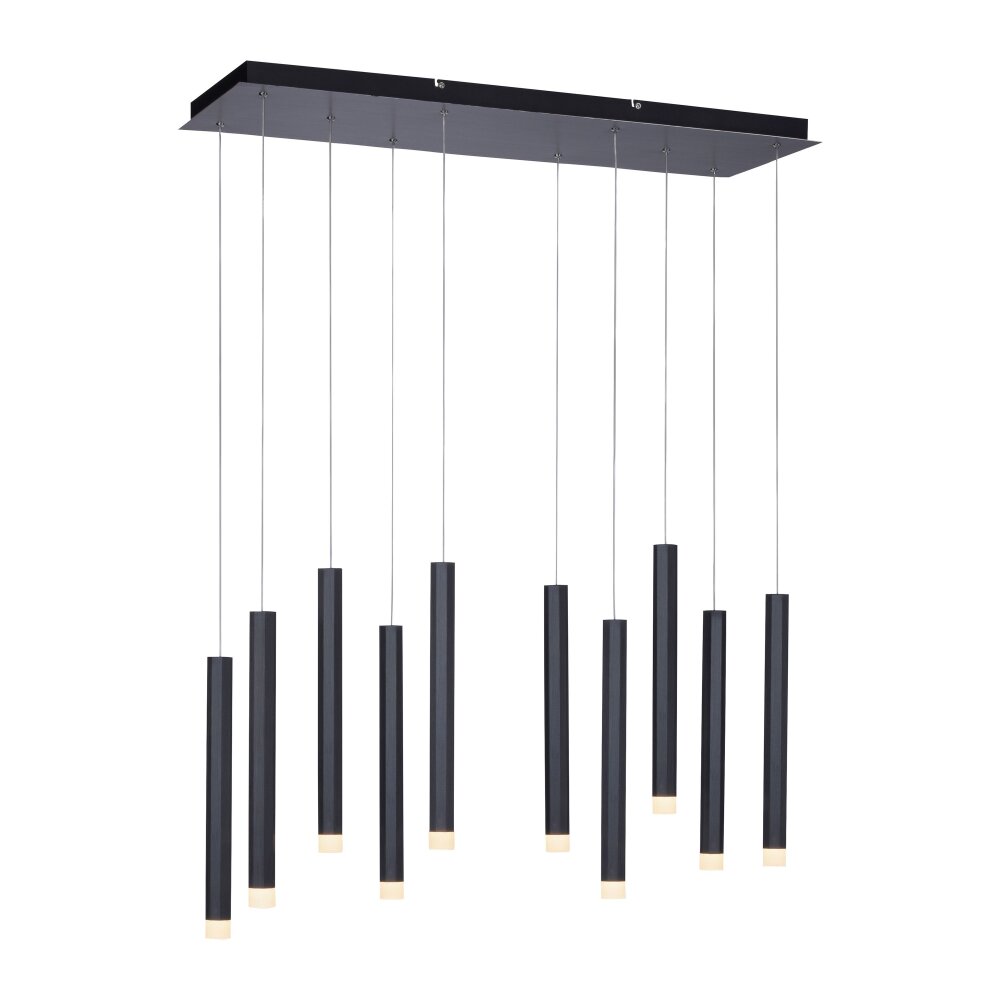 Leuchten Direkt BRUNO Pendelleuchte LED Schwarz, 10-flammig main product photo