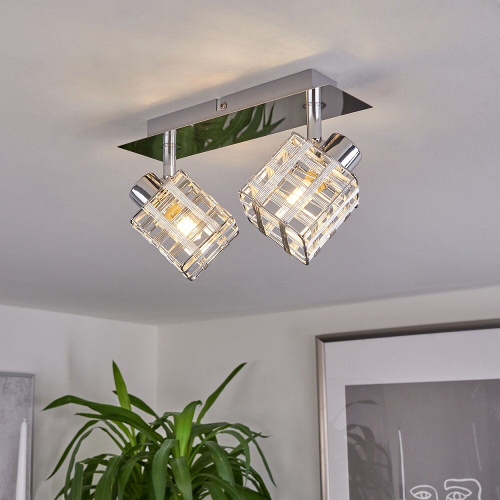 Desrue Deckenleuchte Chrom, Silber, 2-flammig main product photo