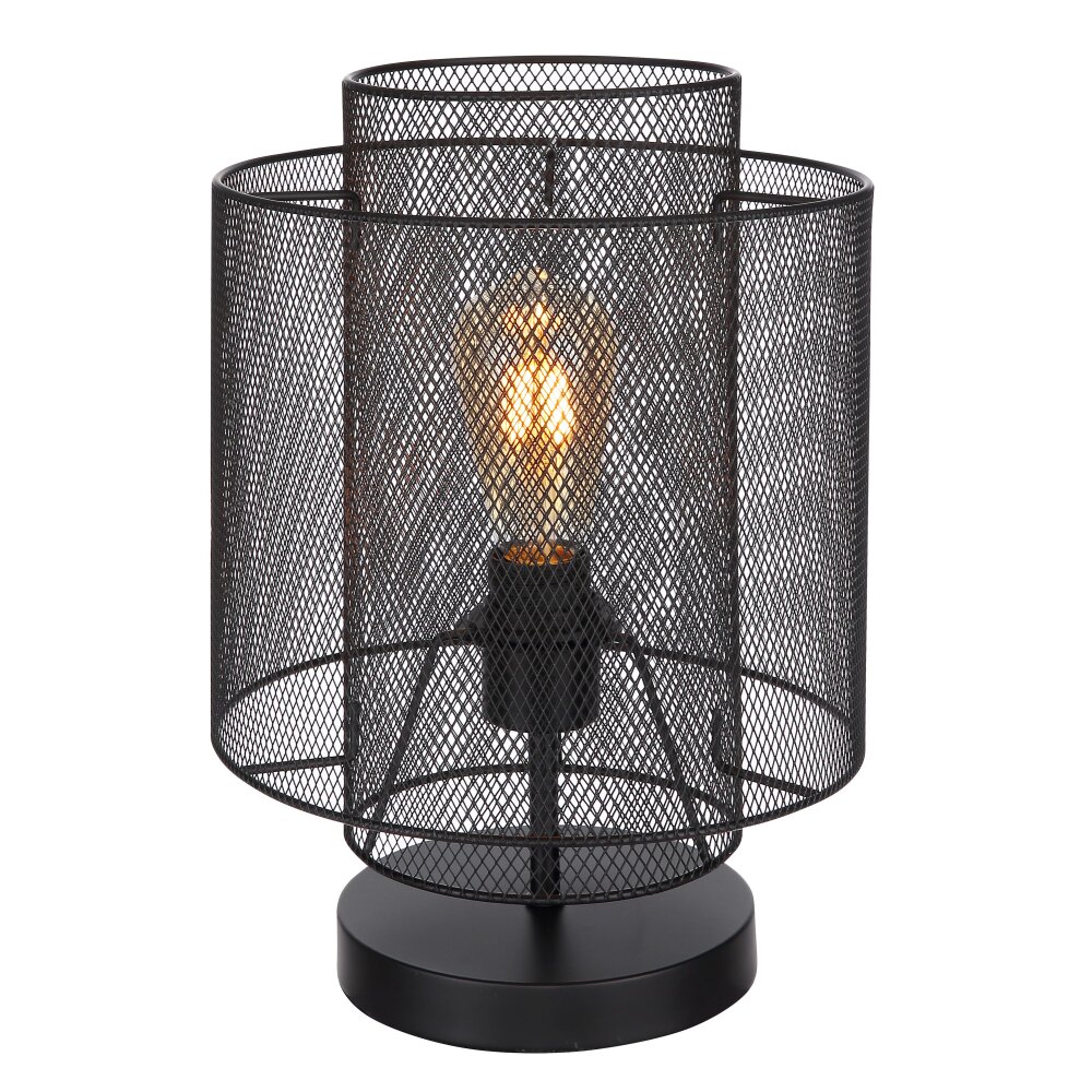Globo AUGUSTIN Tischleuchte Schwarz, 1-flammig main product photo