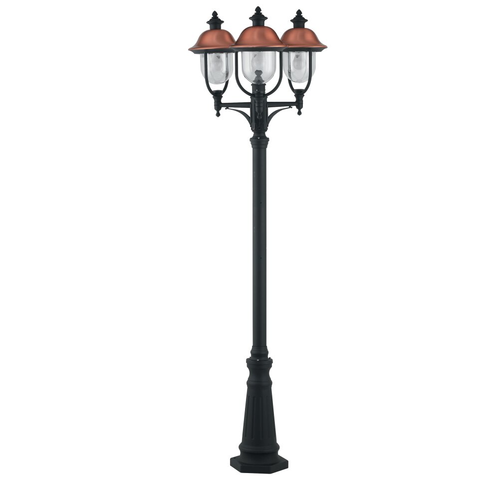 Lutec Venezia Wegeleuchte Anthrazit, Kupferfarben, 1-flammig main product photo